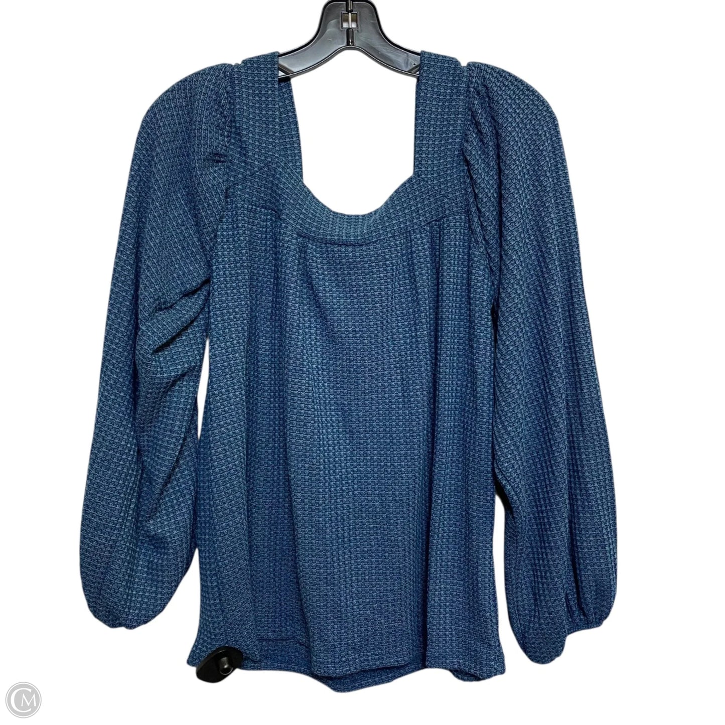 Top Long Sleeve By Bibi In Blue, Size: S