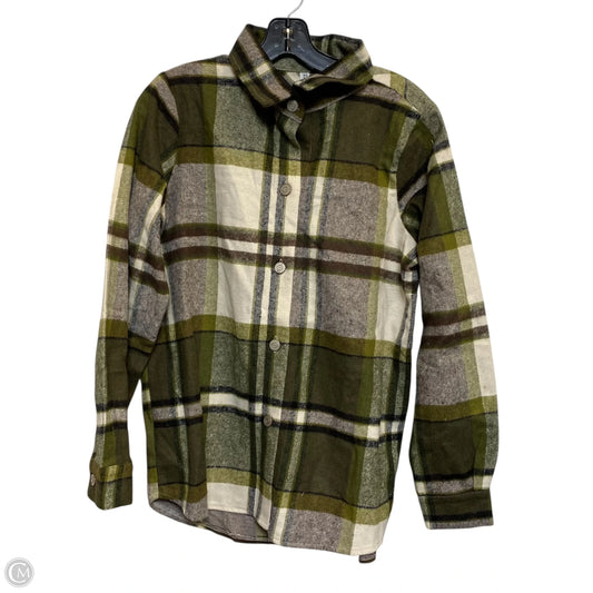 Top Long Sleeve By Zenana In Green, Size: S