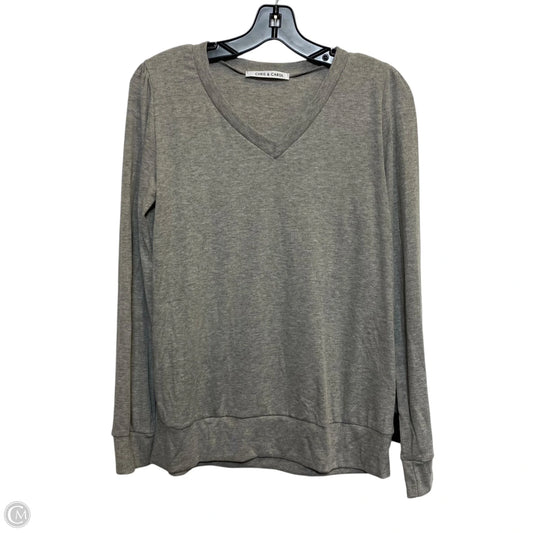 Top Long Sleeve Basic By Chris And Carol In Grey, Size: S