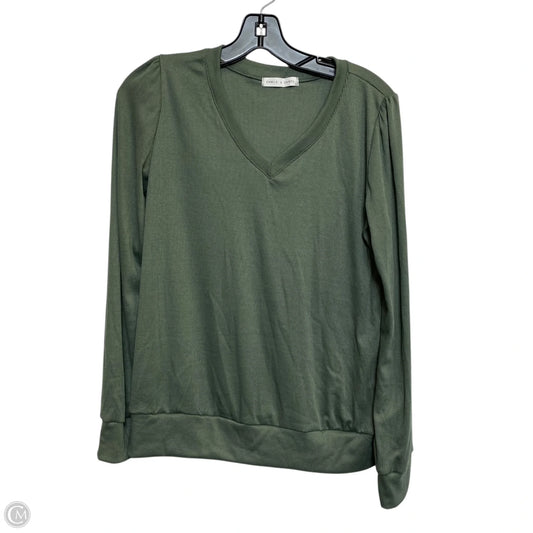 Top Long Sleeve Basic By Chris And Carol In Green, Size: S