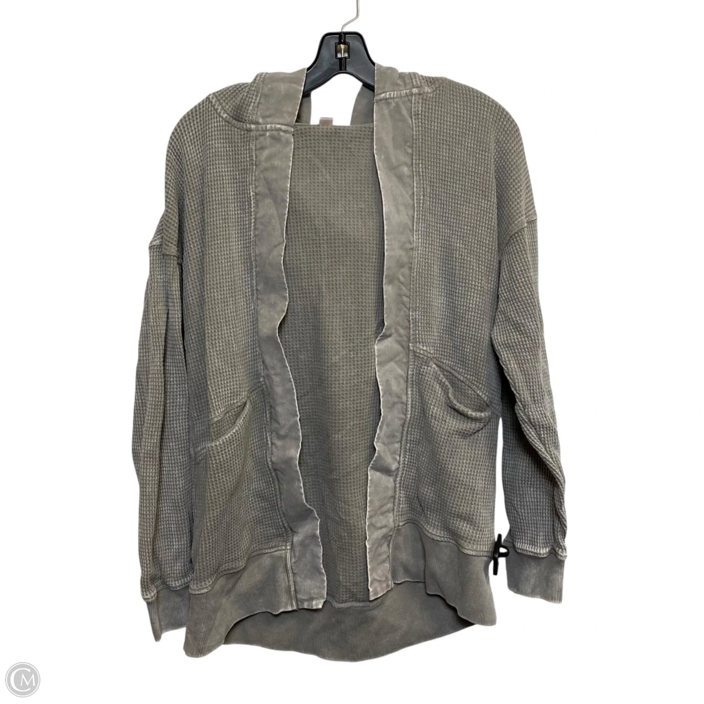 Athletic Sweatshirt Hoodie By Mono B In Grey, Size: S