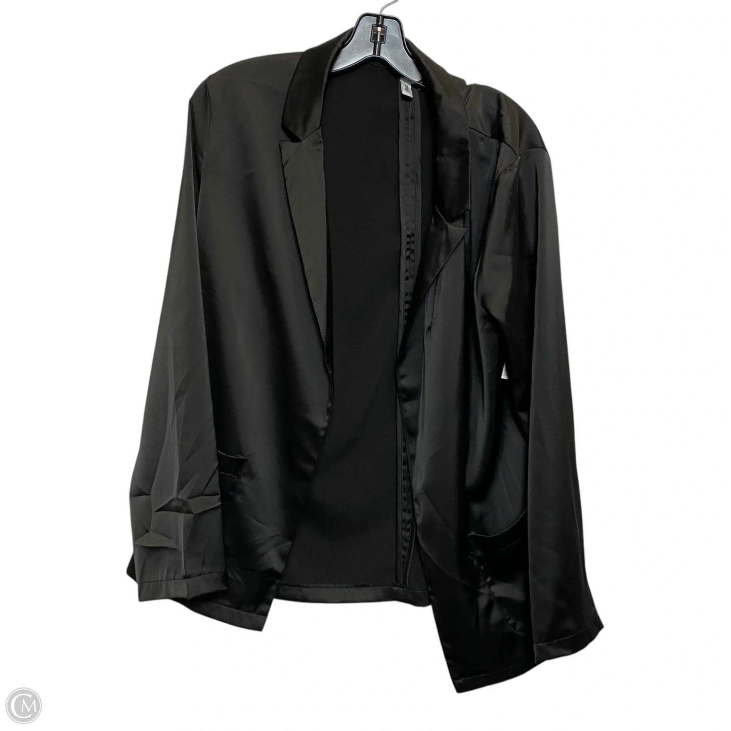 Top Long Sleeve By Glam In Black, Size: L