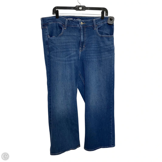 Jeans Wide Leg By Old Navy In Blue Denim, Size: 14