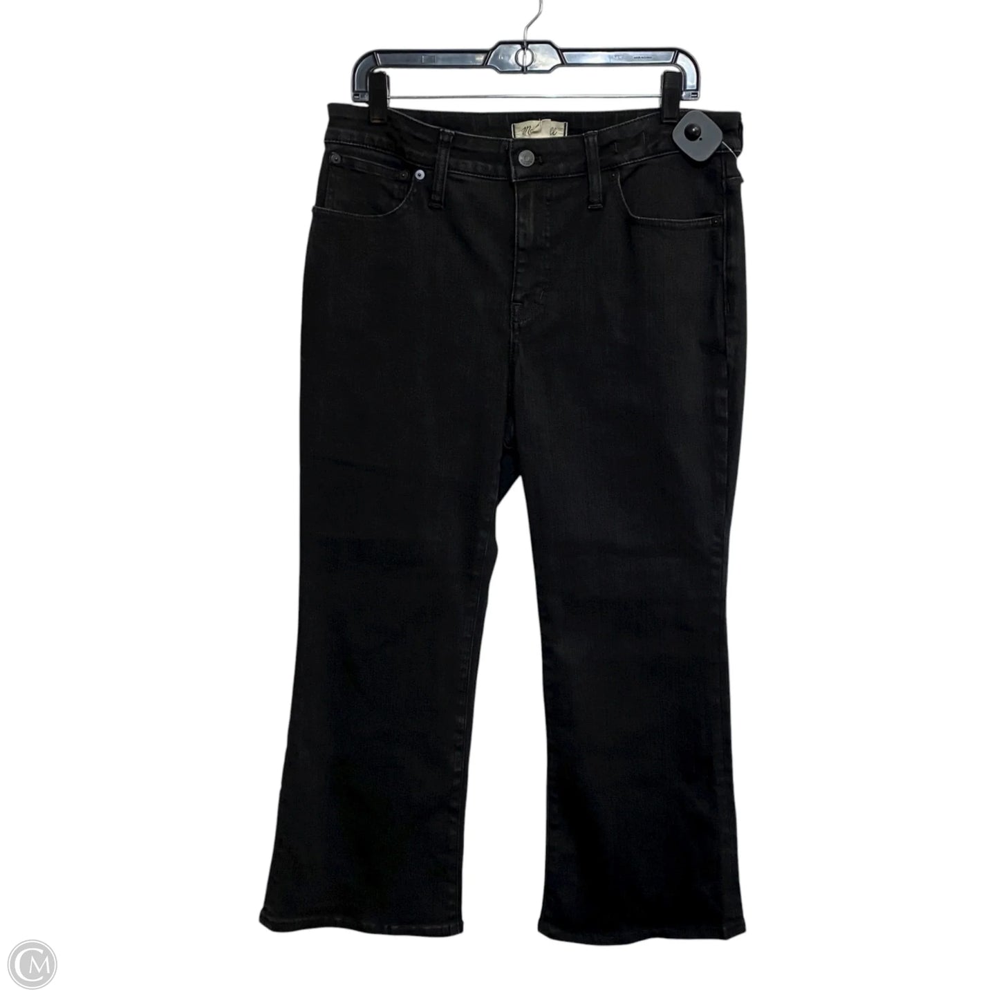 Jeans Boot Cut By Madewell In Black Denim, Size: 12p