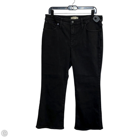 Jeans Boot Cut By Madewell In Black Denim, Size: 12p