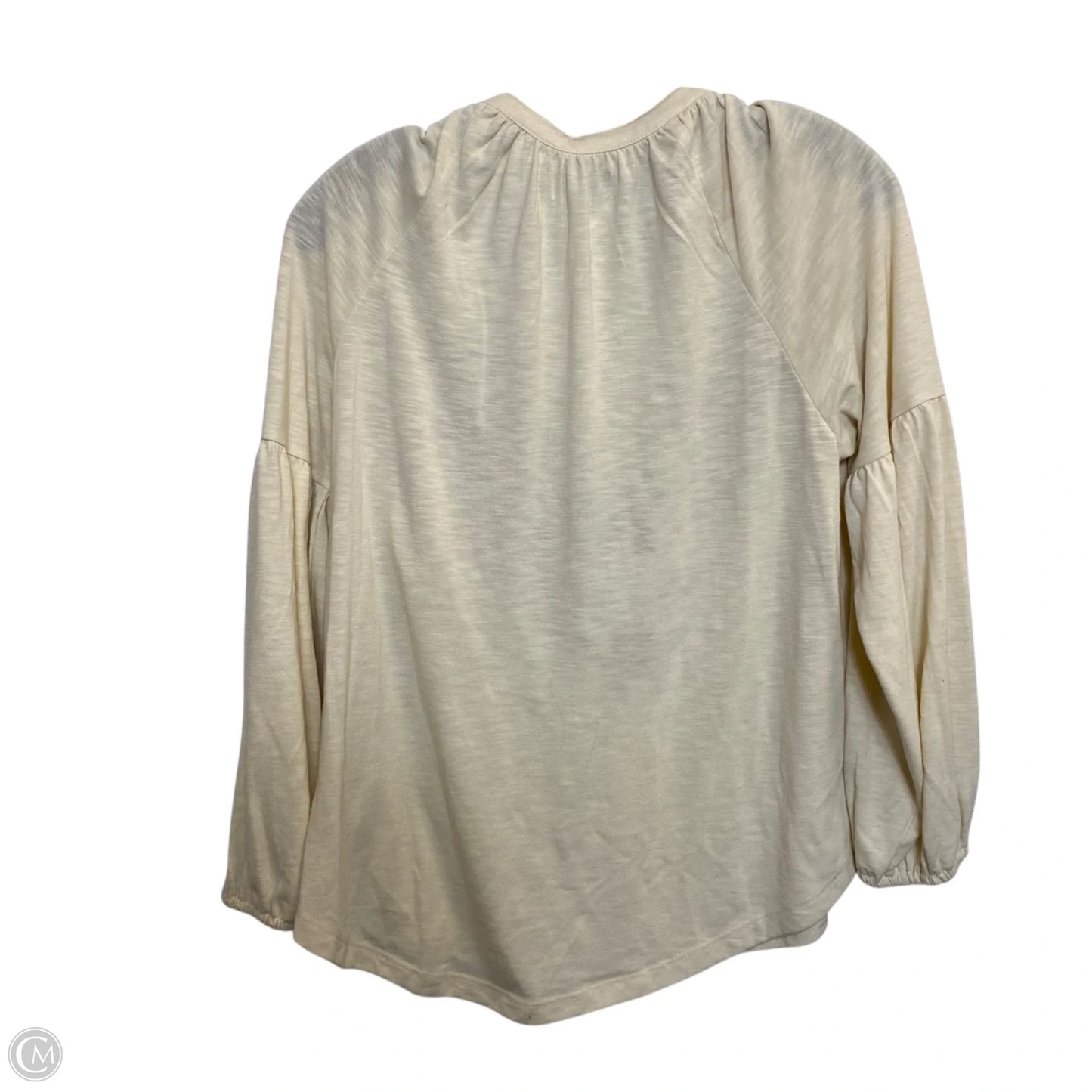 Top Long Sleeve By Wonderly In Cream, Size: M