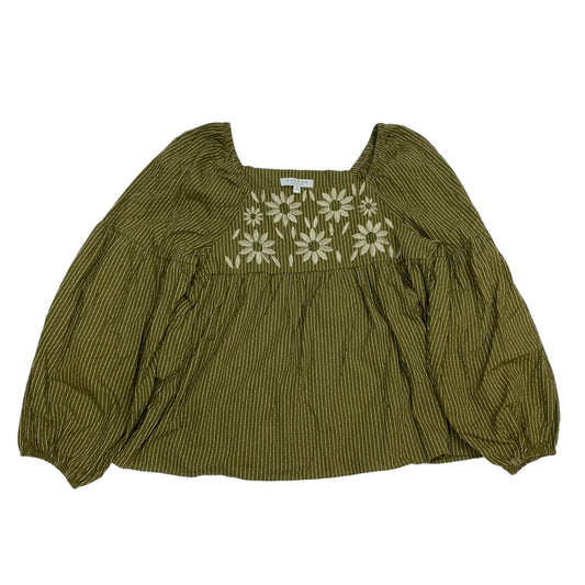 Top Long Sleeve By Hayden La In Green, Size: M