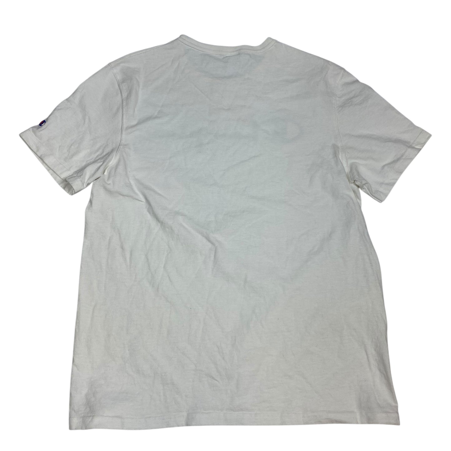 Athletic Top Short Sleeve By Champion In White, Size: M