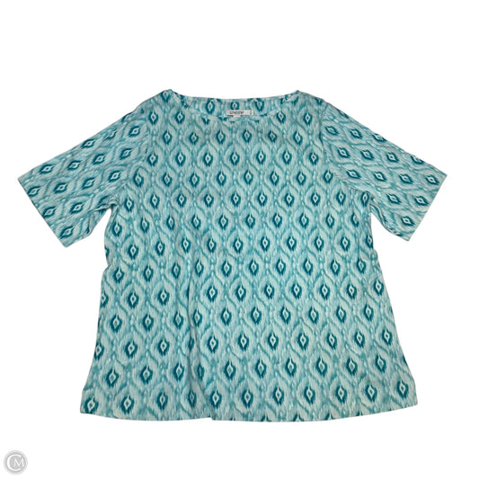 Top Short Sleeve By Chicos In Blue, Size: Xl