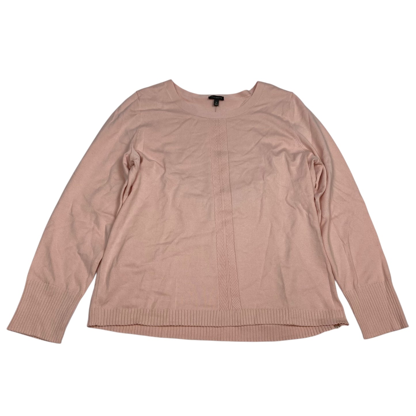 Top Long Sleeve By Talbots In Pink, Size: Xl