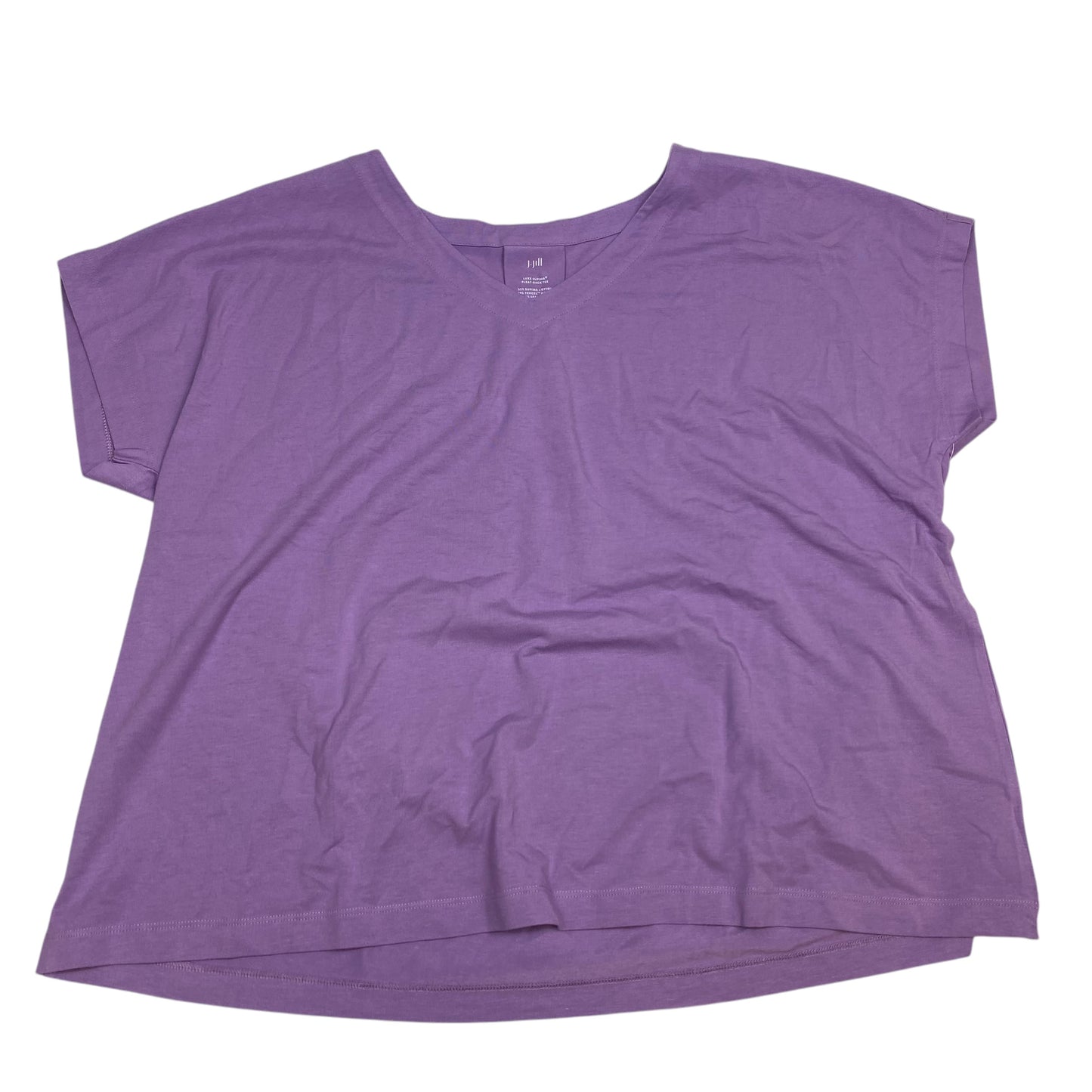 Top Short Sleeve By J. Jill In Purple, Size: Xl