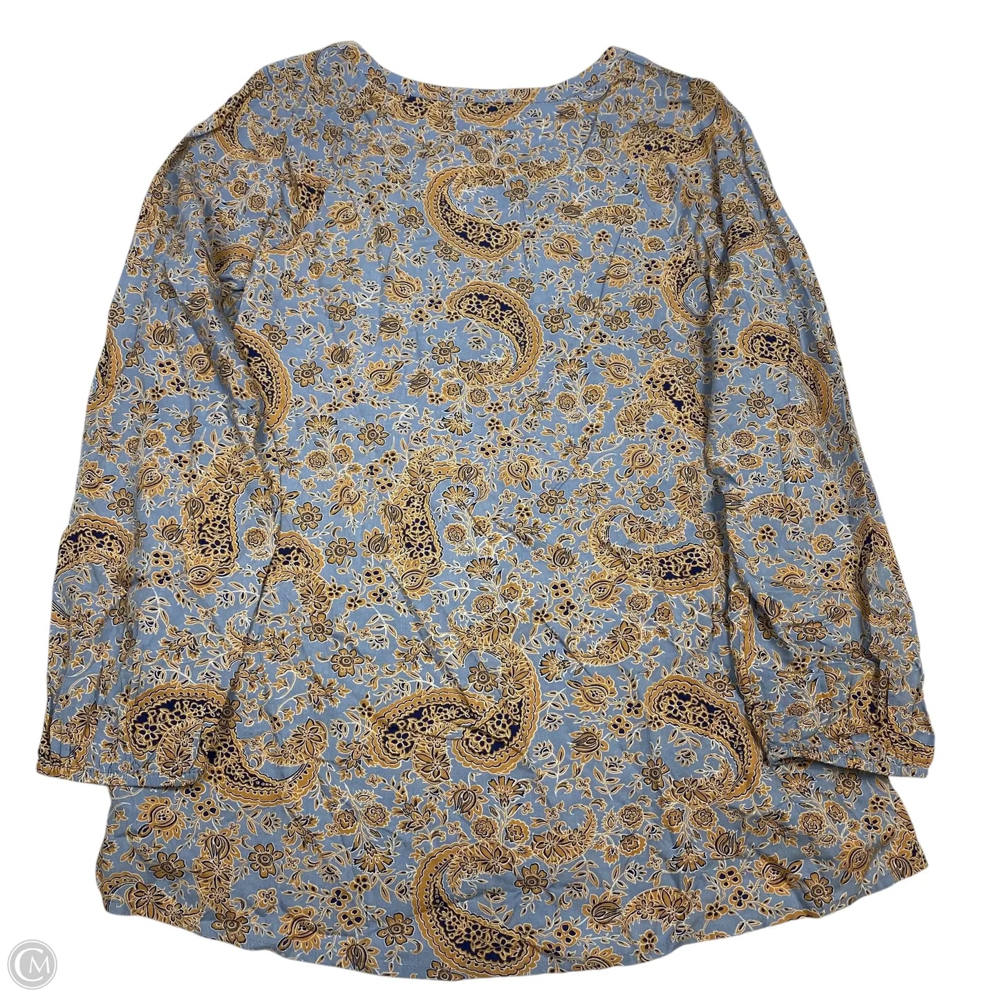 Top Long Sleeve By J. Jill In Blue, Size: L