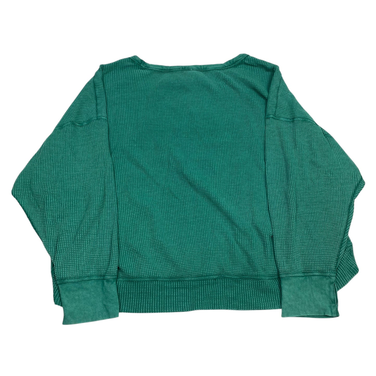 Top Long Sleeve By Aerie In Green, Size: Xxl