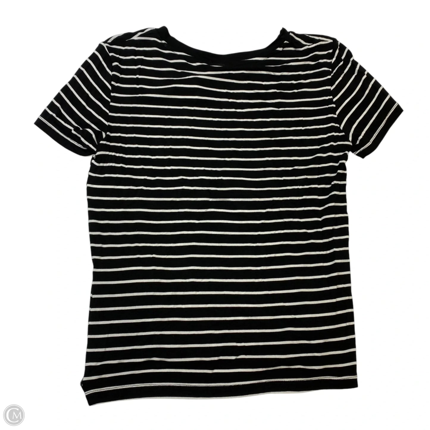 Top Short Sleeve By J.O&CO In Black & White, Size: M