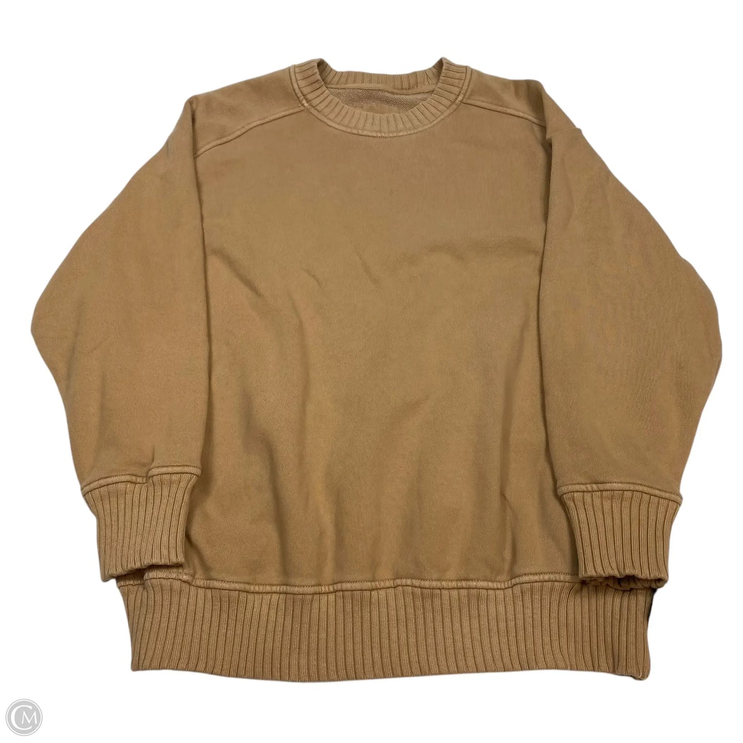 Sweatshirt Crewneck By Aerie In Tan, Size: S