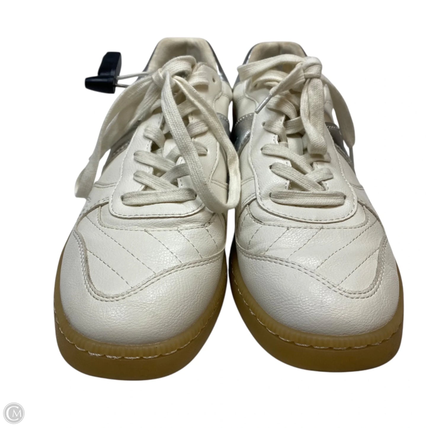 Shoes Sneakers By Mia In Cream & Silver, Size: 9