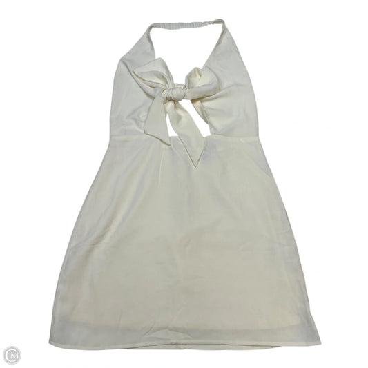 Dress Casual Short By Forever 21 In Cream, Size: L