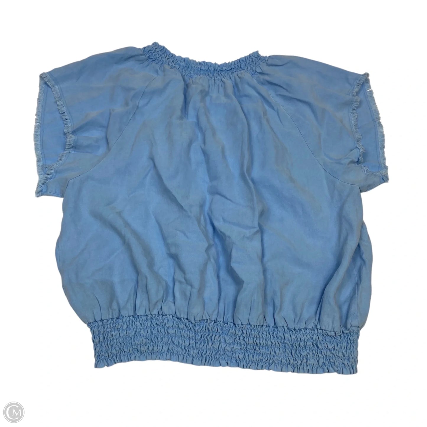 Top Short Sleeve By Cloth & Stone In Blue, Size: Xl