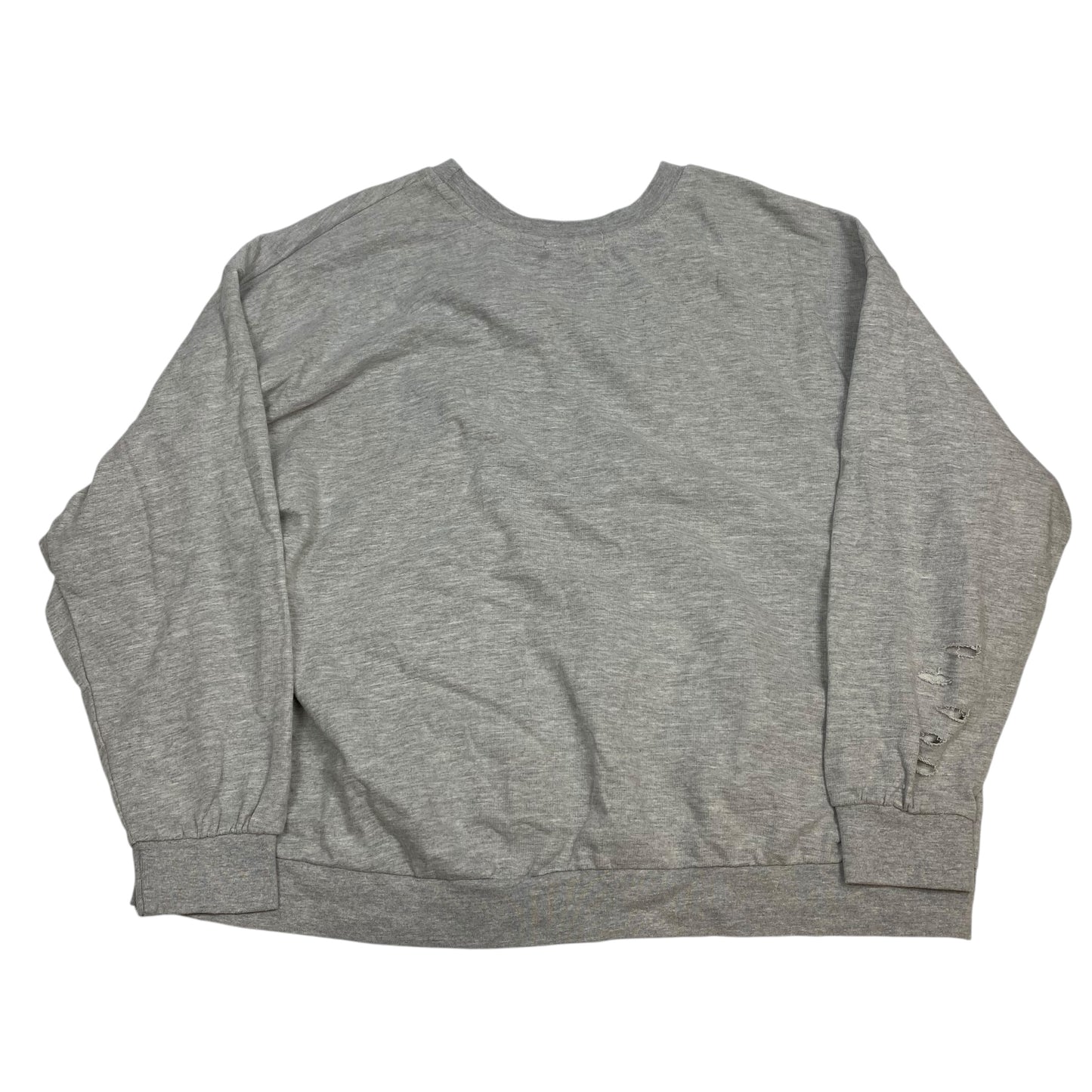 Top Long Sleeve By Jolie & Joy In Grey & Orange, Size: 2x