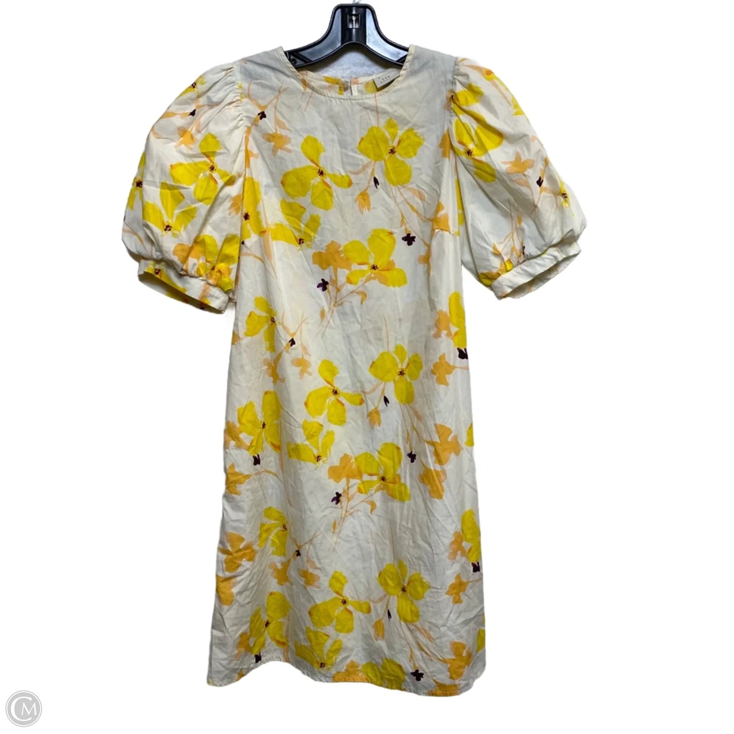 Dress Casual Short By A New Day In White & Yellow, Size: S