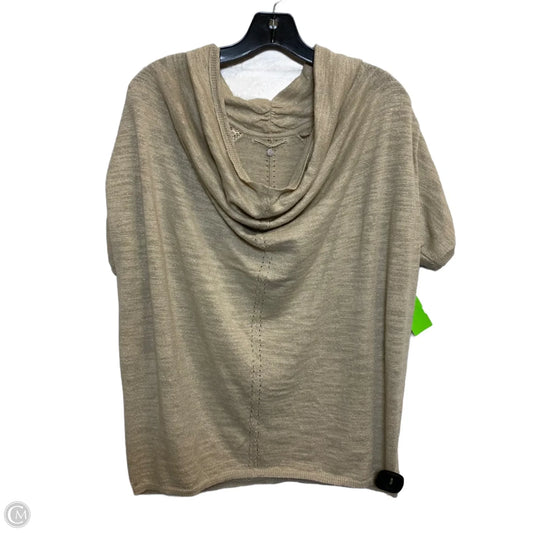 Sweater Short Sleeve By Knitted And Knotted In Tan, Size: M