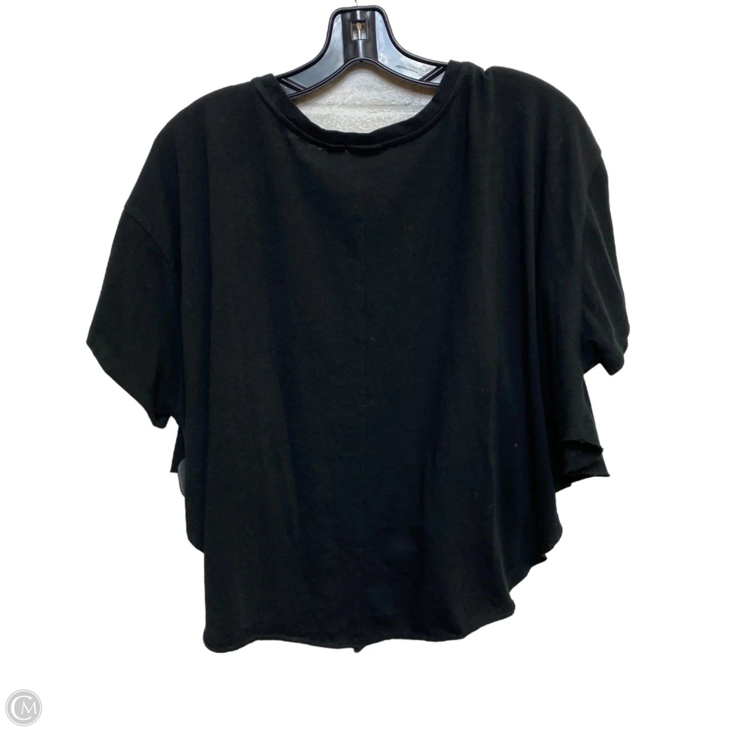 Top Short Sleeve By Versona In Black, Size: S