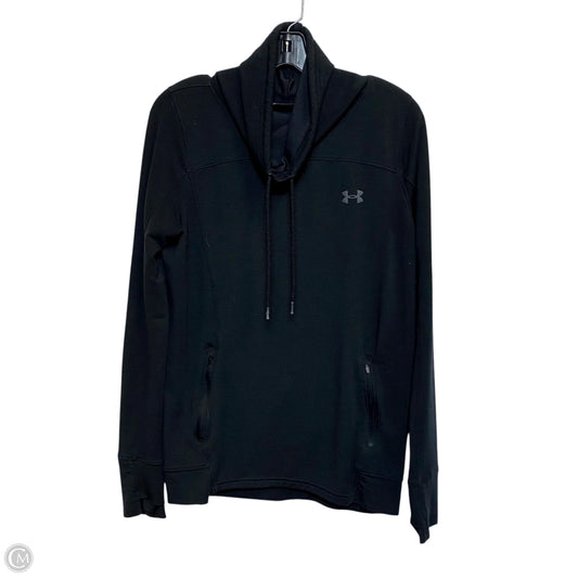 Athletic Sweatshirt Hoodie By Under Armour In Black, Size: M