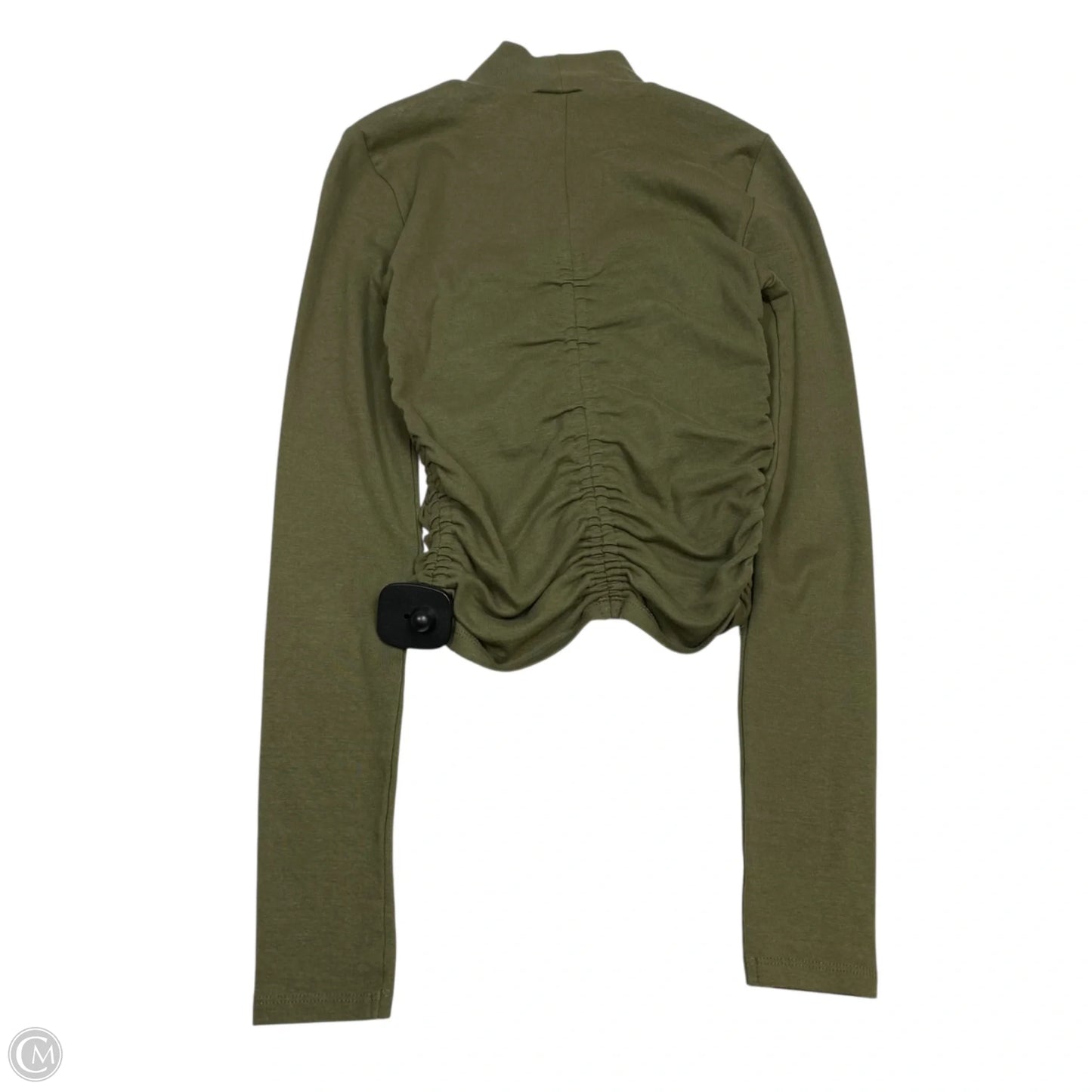 Top Long Sleeve By Zara In Green, Size: S