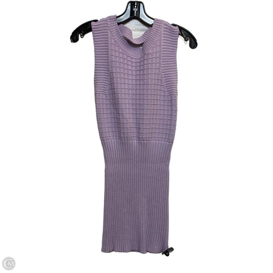 Dress Sweater By Lumiere In Purple, Size: S