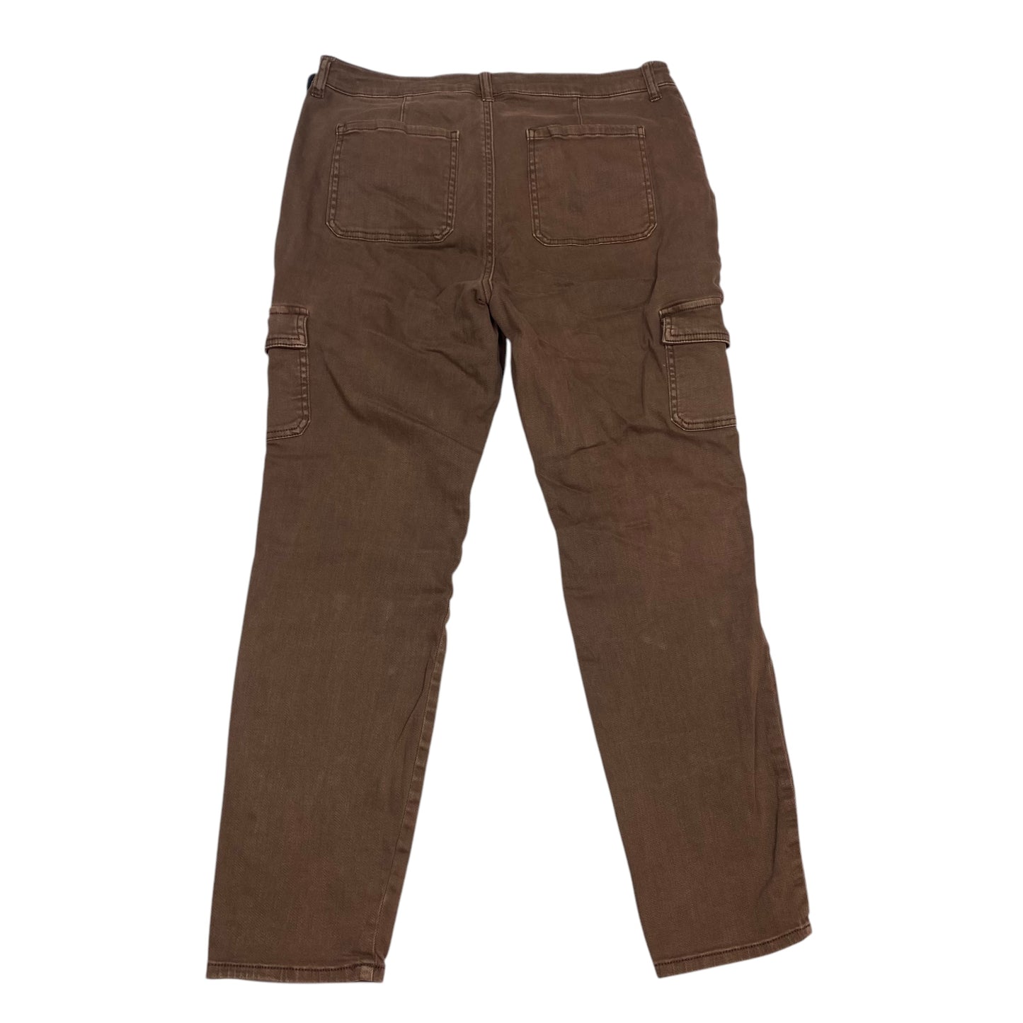 Jeans Straight By Cato In Brown, Size: 14