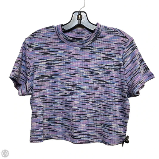 Top Short Sleeve By Divided In Purple, Size: Xl