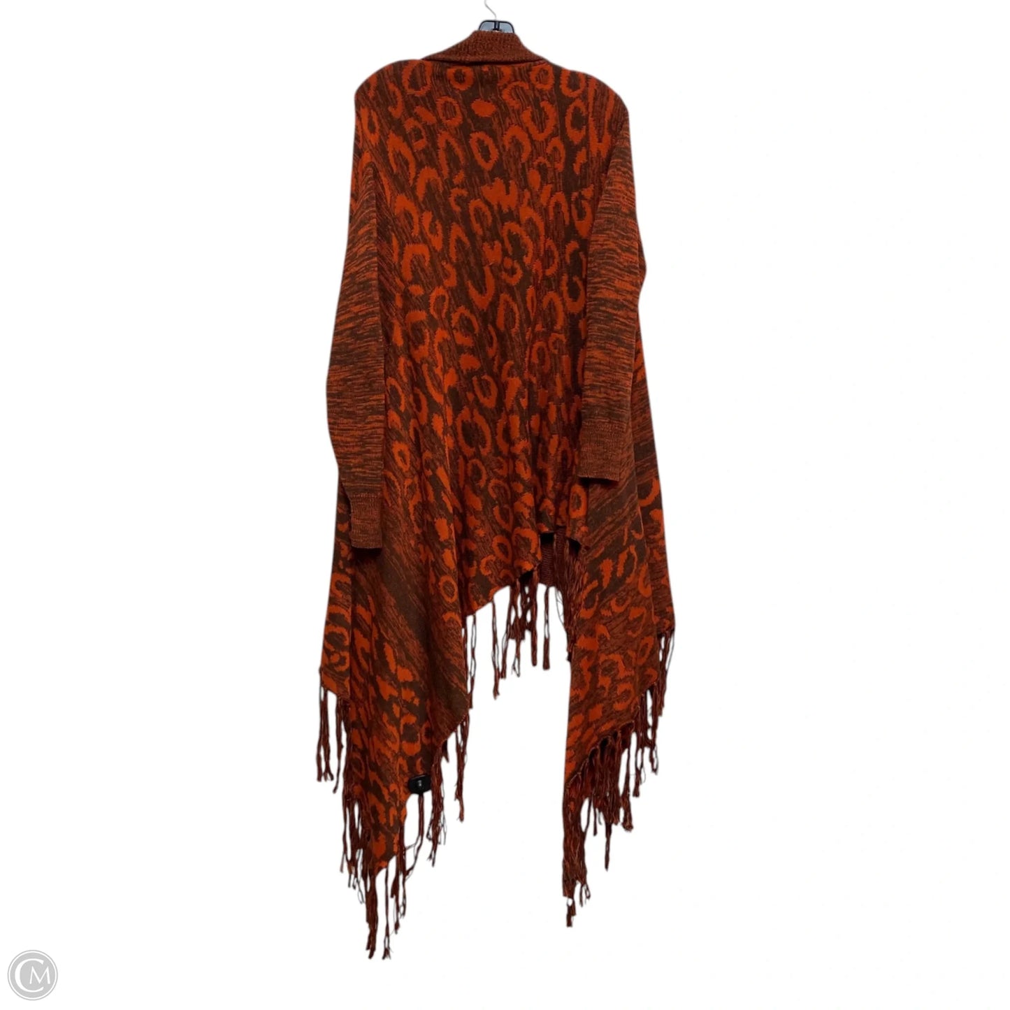 Sweater Cardigan By Ashley Stewart In Orange, Size: L