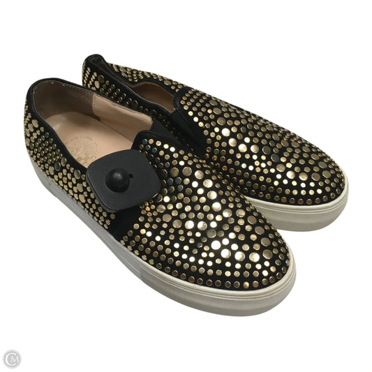 Shoes Sneakers By Vince Camuto In Black & Gold, Size: 6