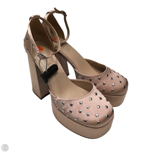 Shoes Heels Block By Silent D In Pink, Size: 8.5