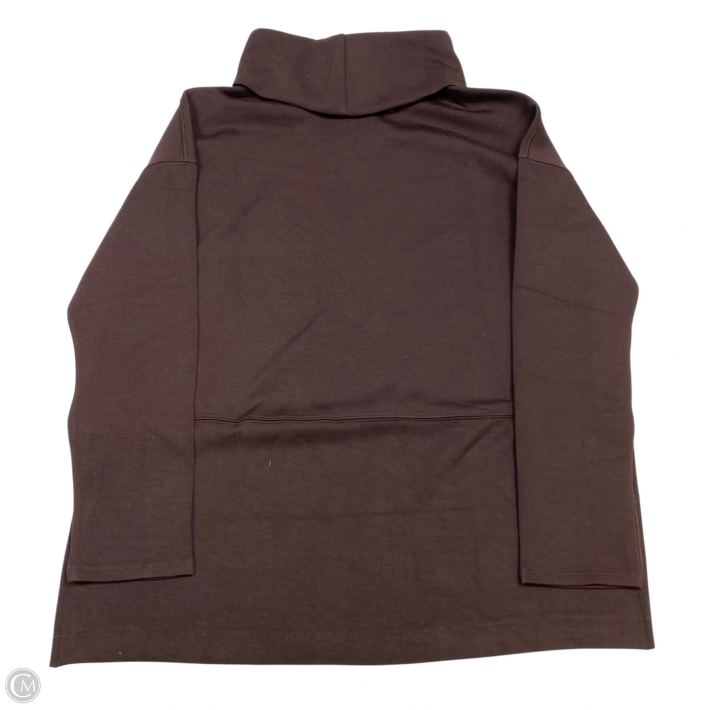 Athletic Sweatshirt Collar By Spanx In Brown, Size: S