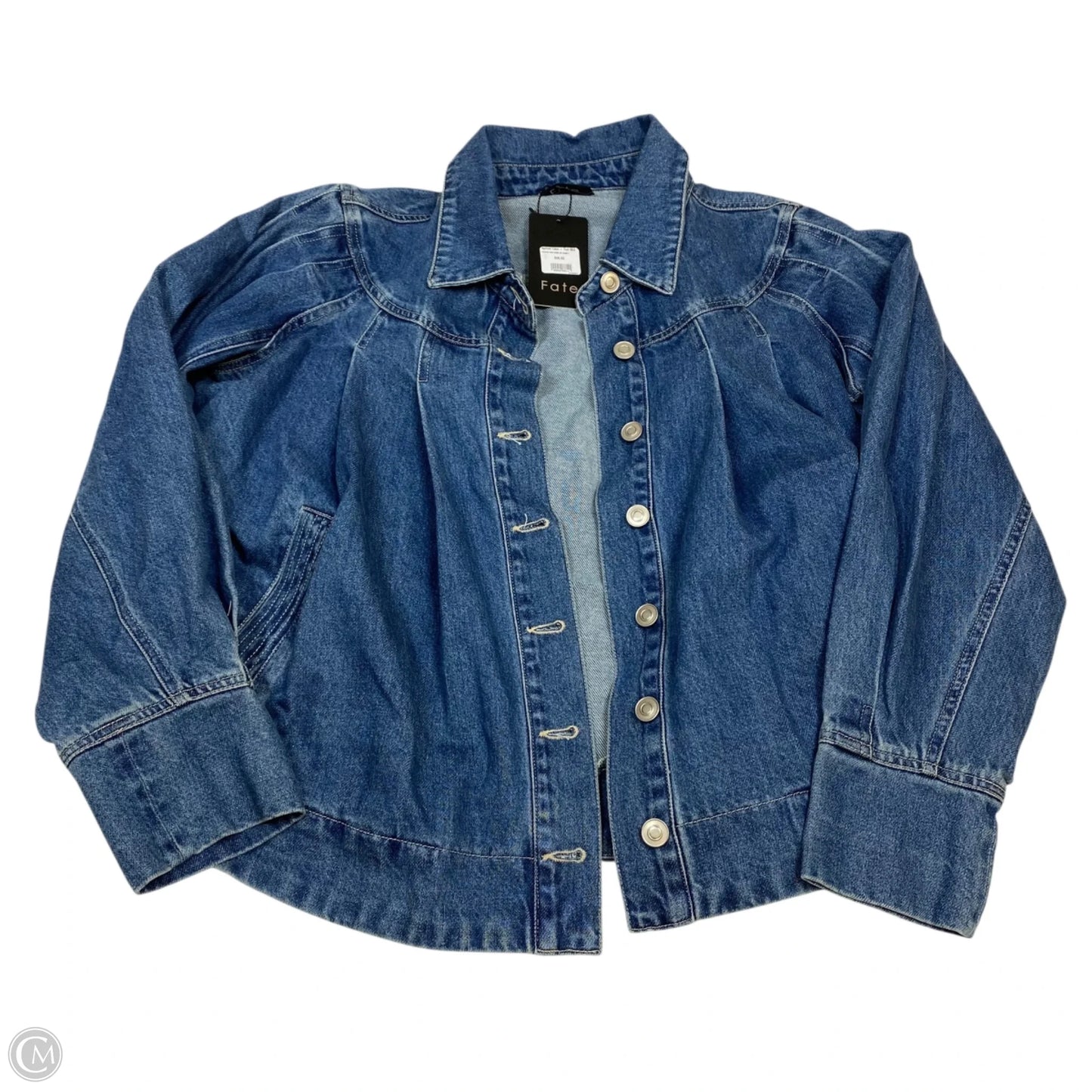 Jacket Denim By Fate In Blue Denim, Size: S