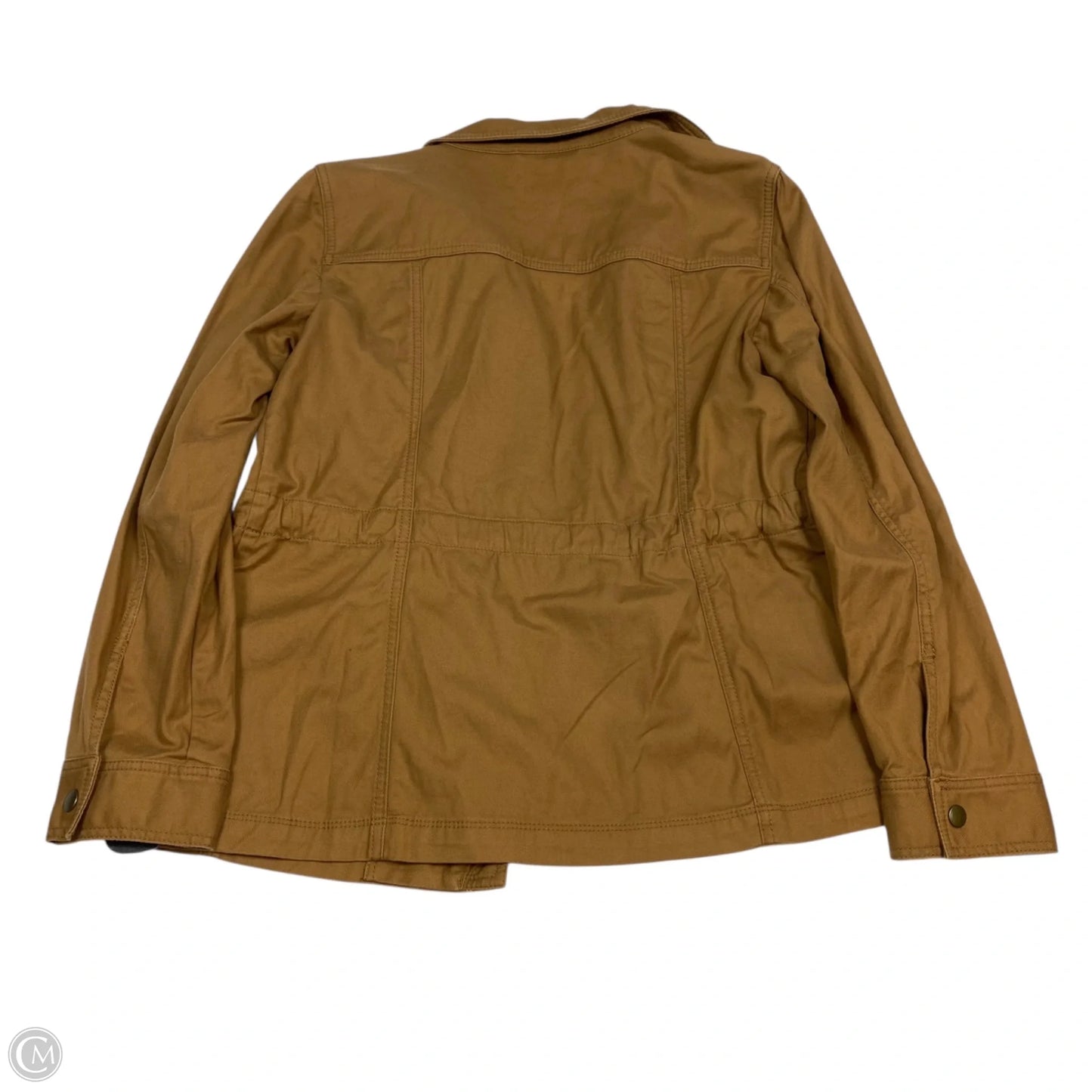 Jacket Moto By Talbots In Brown, Size: S