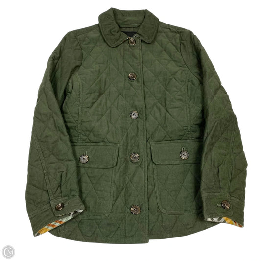Jacket Shirt By Talbots In Green, Size: S