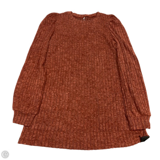 Top Long Sleeve By Cmf In Red, Size: S