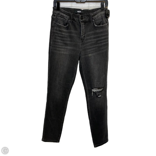 Jeans Skinny By Micas In Black Denim, Size: 8