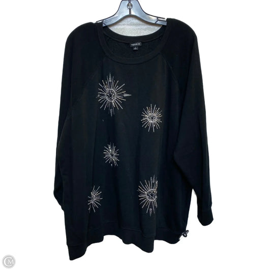 Sweatshirt Crewneck By Torrid In Black, Size: 3x
