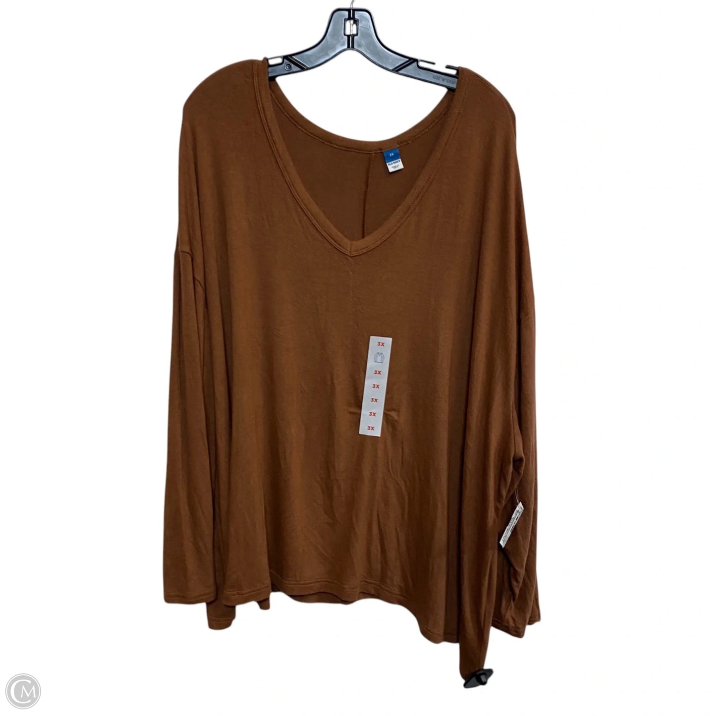 Top Long Sleeve By Old Navy In Brown, Size: 3x