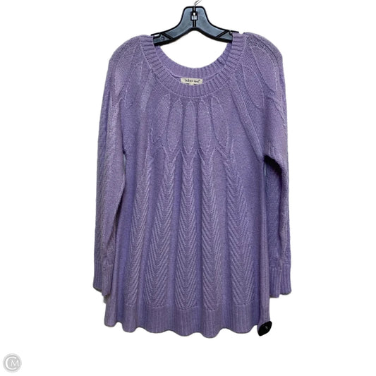 Sweater By Indigo Soul In Purple, Size: L