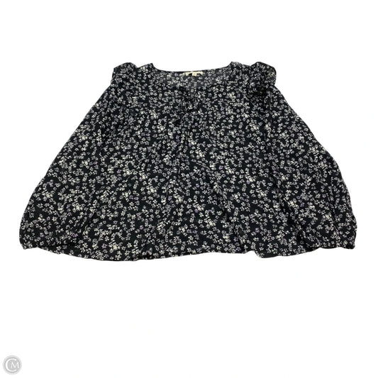 Top Long Sleeve By Ee Some In Black, Size: M