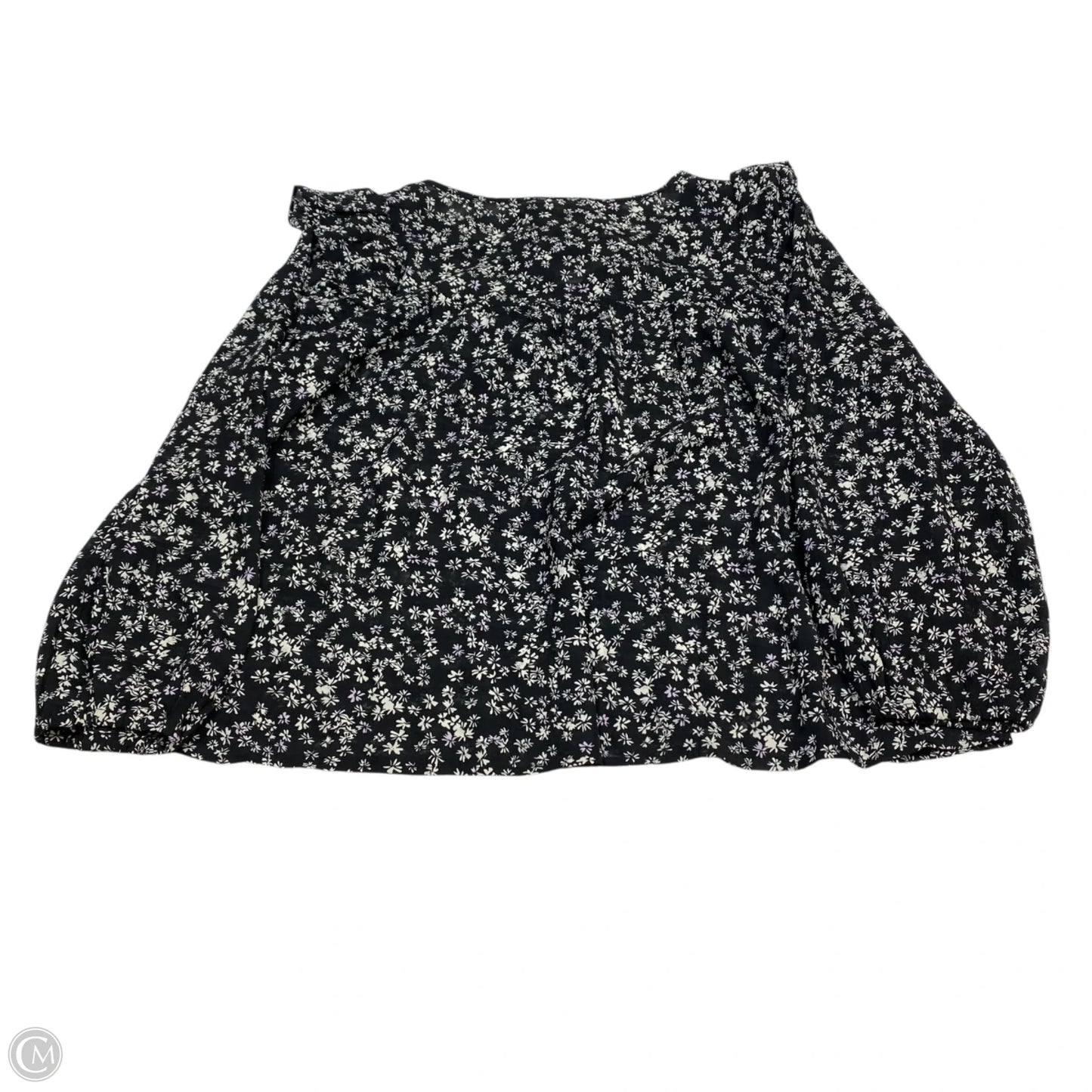 Top Long Sleeve By Ee Some In Black, Size: M