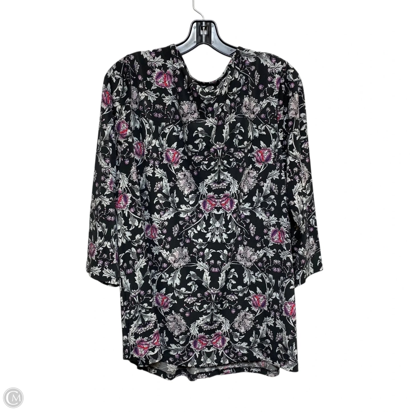 Top Long Sleeve By Lane Bryant In Grey & Pink, Size: 2x