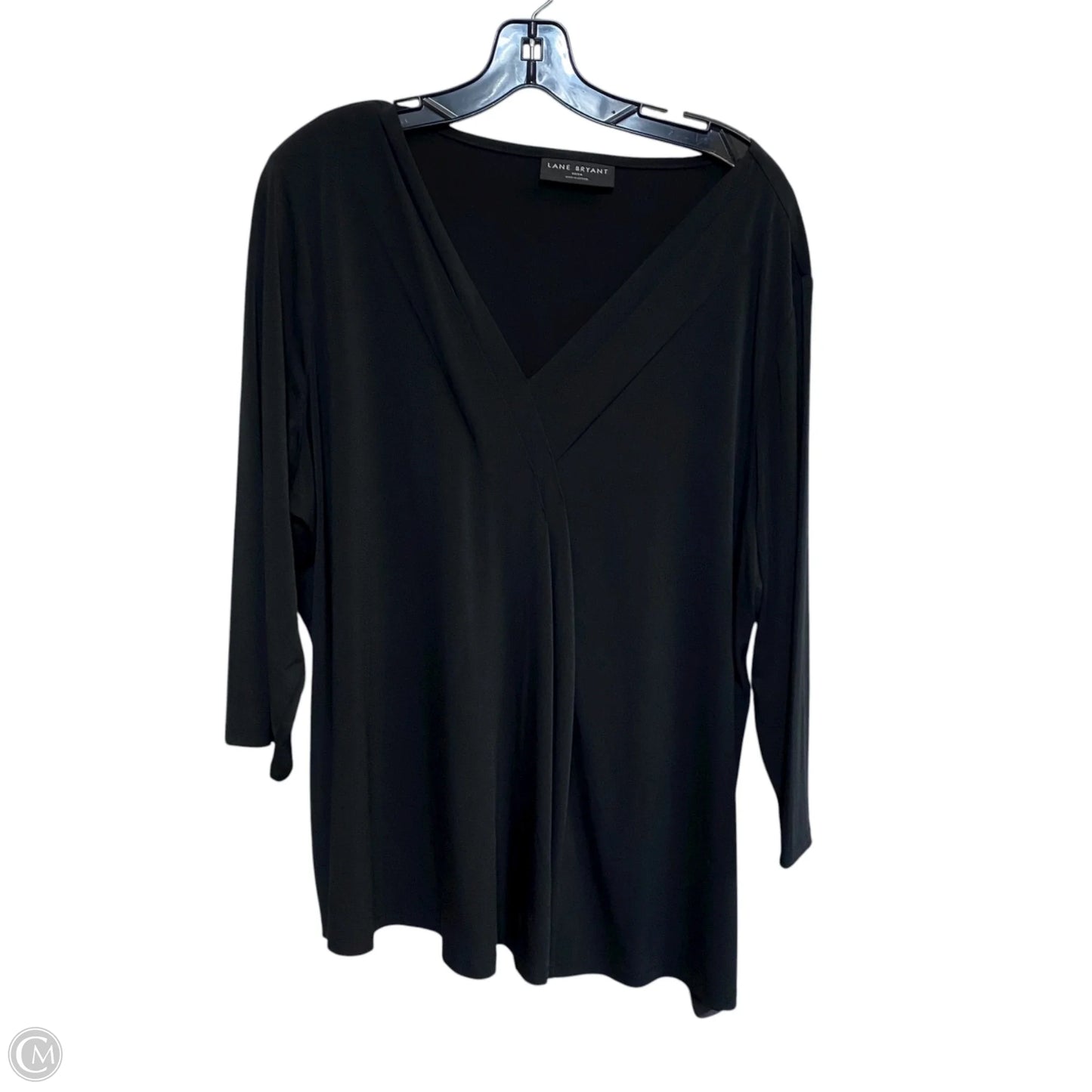 Top Long Sleeve By Lane Bryant In Black, Size: 3x