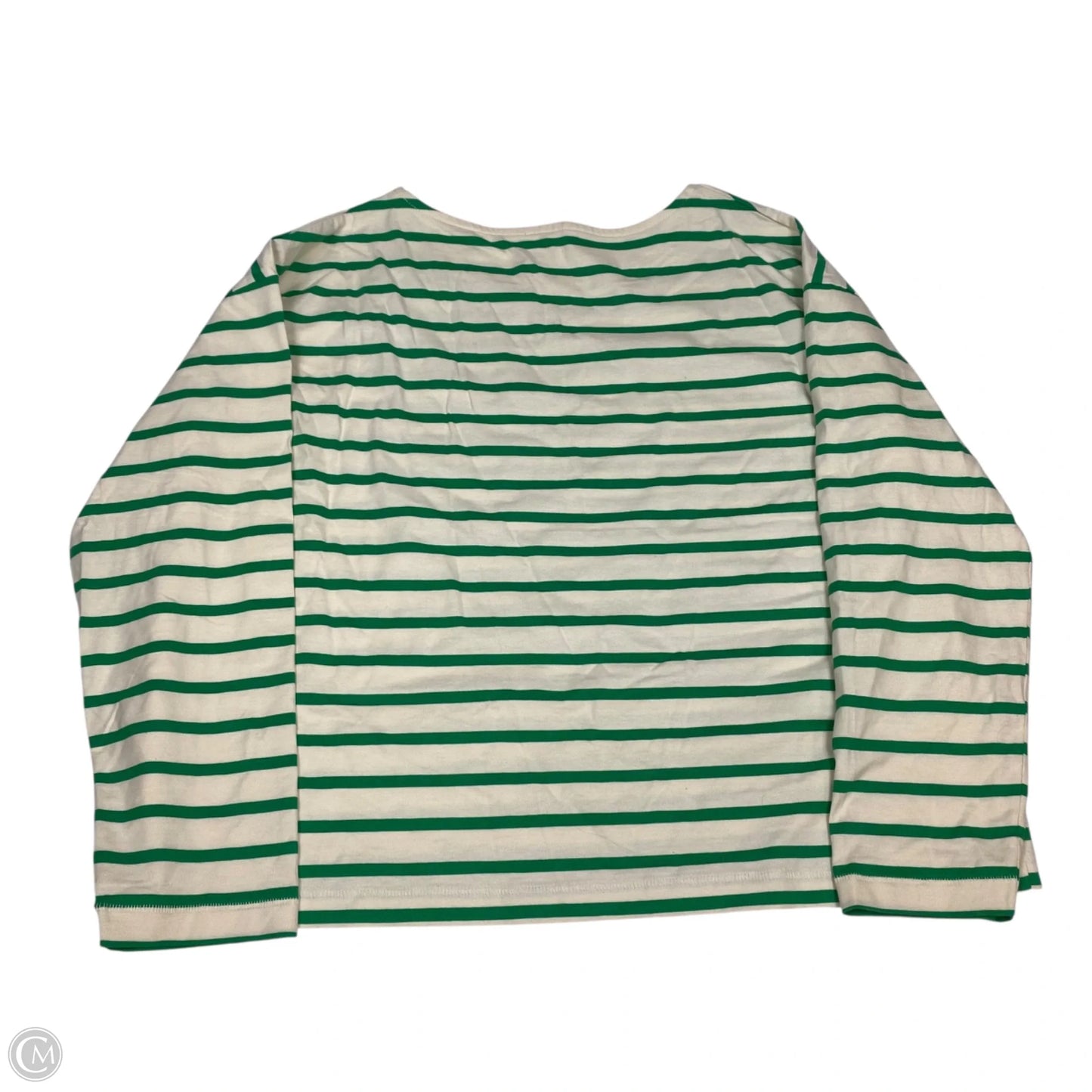 Top Long Sleeve By Maurices In Green & Tan, Size: Xl
