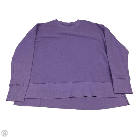 Sweatshirt Crewneck By Time And Tru In Purple, Size: M
