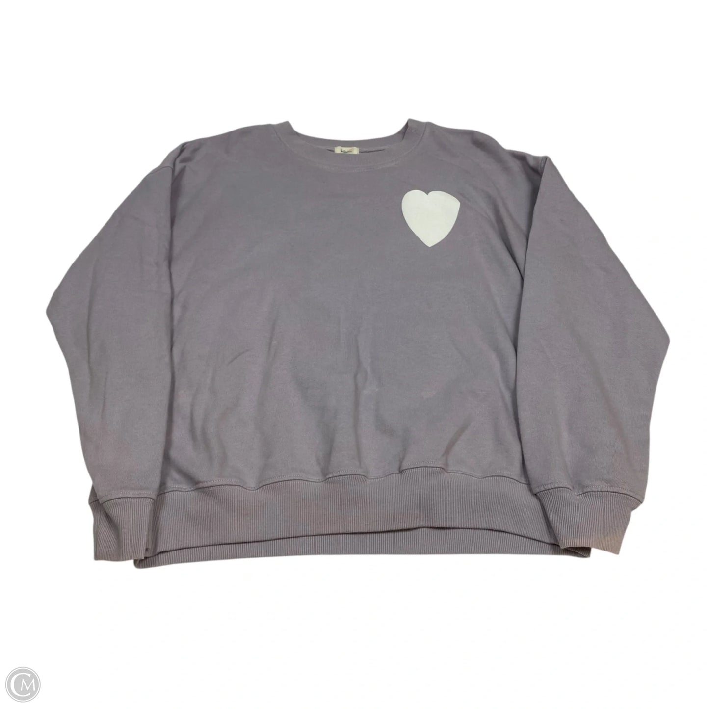 Sweatshirt Crewneck By Tullabee In Purple, Size: L